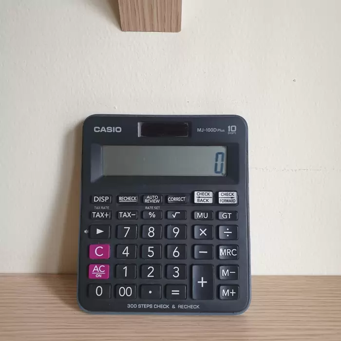 Rp 75,000 CUCI GUDANG Kalkulator Casio MJ-100D plus Second
