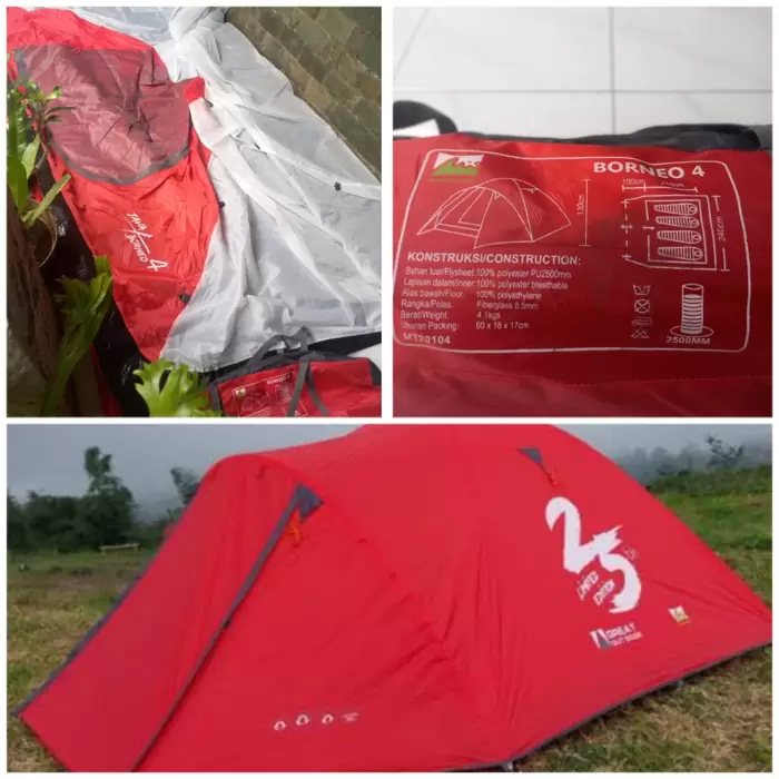 Rp 750,000 Tenda Camping Java x Borneo 4 Limited Edition 25th