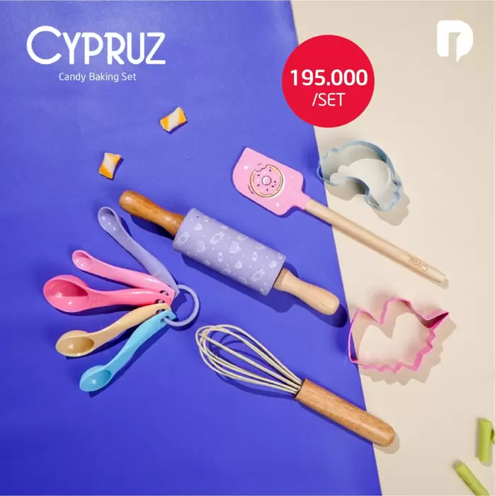 Rp 129,000 Sale Cypruz Candy Baking Set